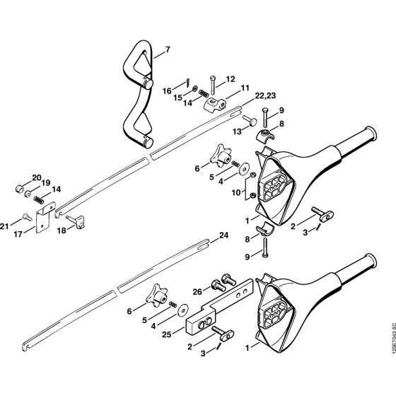 Helper's handle, Chain scabbard Assembly for Stihl 070 Gasoline Chainsaws