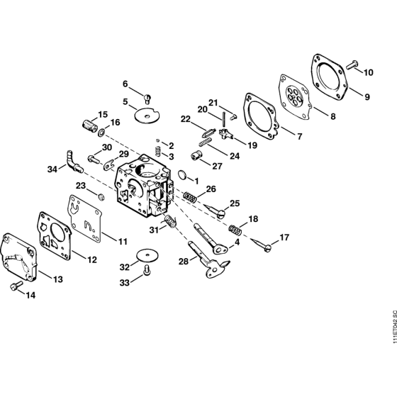 Carburetor Tillotson Assembly for Stihl 075 Gasoline Chainsaws