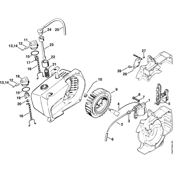 Ignition system Assembly for Stihl 076 Gasoline Chainsaws