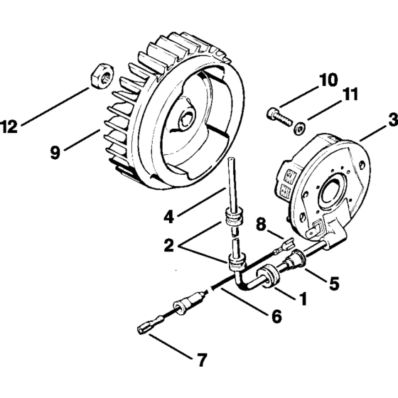 Ignition system Assembly for Stihl 08S Gasoline Chainsaws