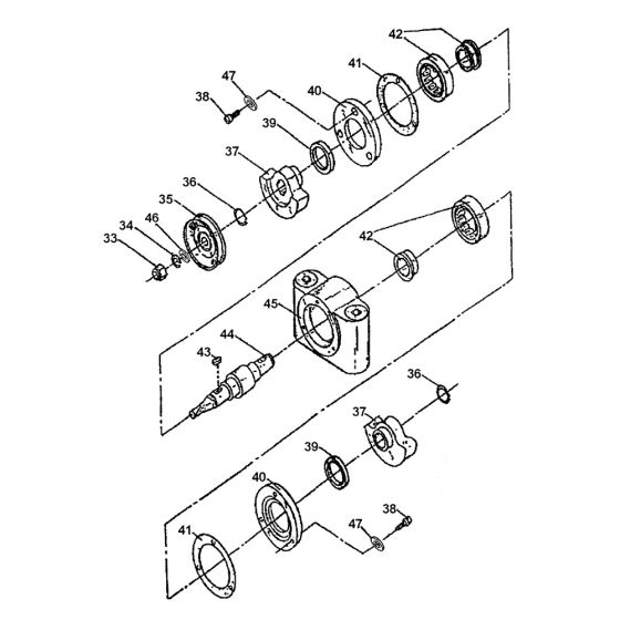 Shaft Assembly for Apache MS100 Plate Compactor