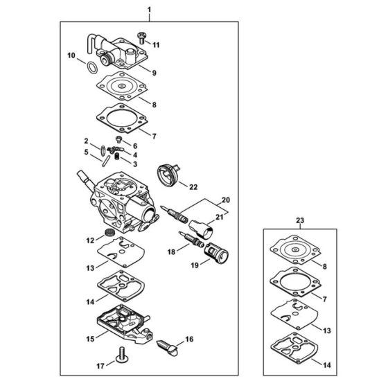 Carburetor for Stihl MS 151 Chainsaw