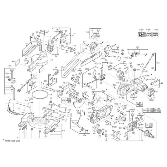 Complete Assembly for Milwaukee MS216SB Mitre Saw