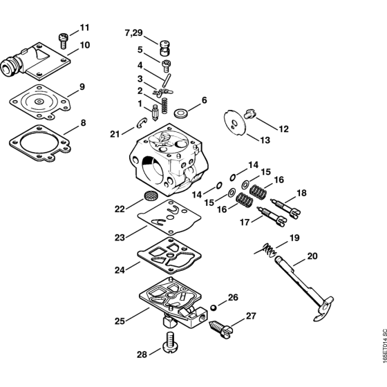 Carburetor WT-426 Assembly for Stihl MS240 Chainsaws