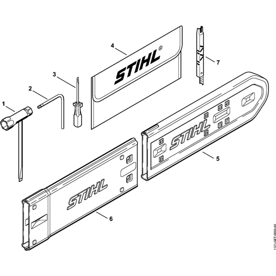 Tools & Extras Assembly for Stihl MS240 Chainsaws