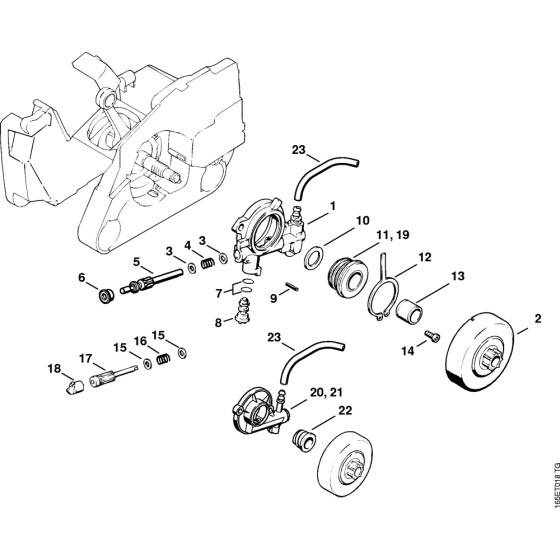 Oil pump Assembly for Stihl MS240 Chainsaws