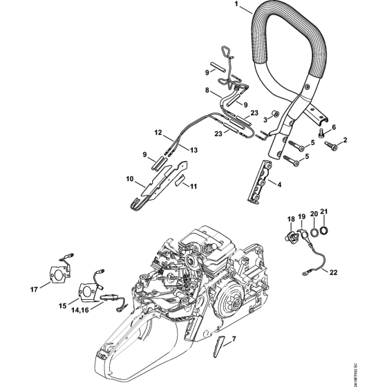 Heating Assembly for Stihl MS241C Chainsaws