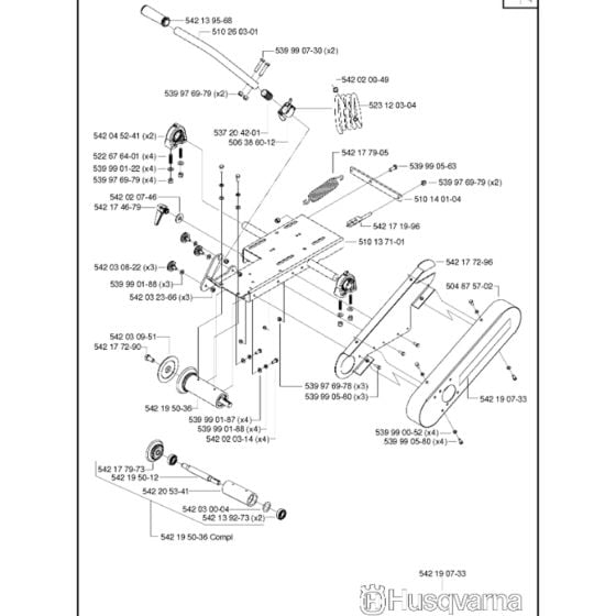 Saw Head Assembly 2 for Husqvarna MS 355 G Masonry Saw