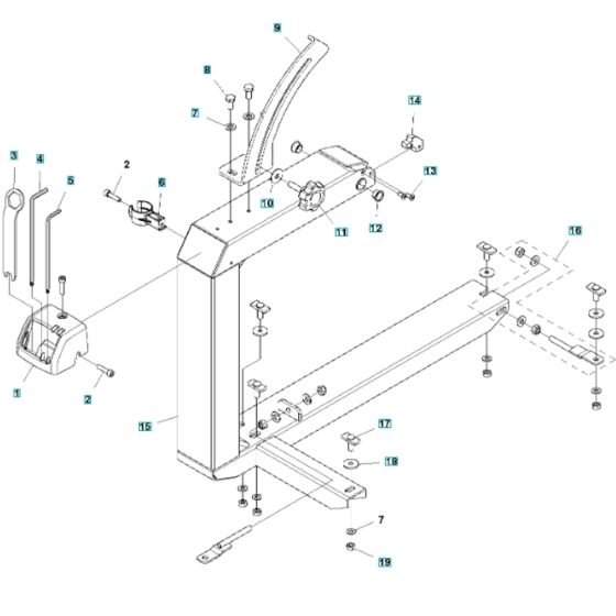 Arm Assembly for Husqvarna MS 360 Masonry Saw,