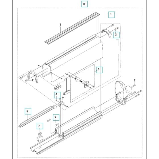 Vacuum Assembly for Husqvarna MS 360 Masonry Saw,