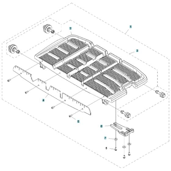 Cart Assembly for Husqvarna MS 360 G Masonry Saw.