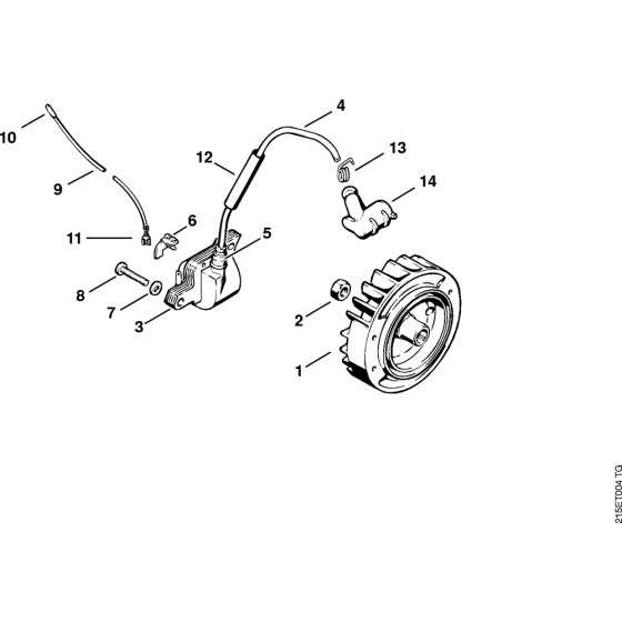 Ignition system Assembly for Stihl MS381 Chainsaws