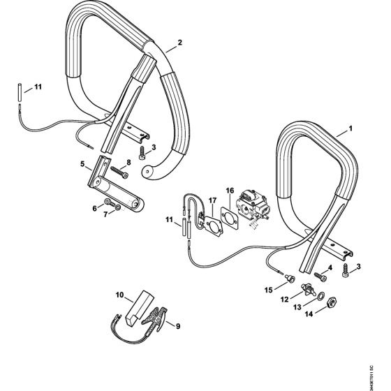 Heating Assembly for Stihl MS461 Chainsaws