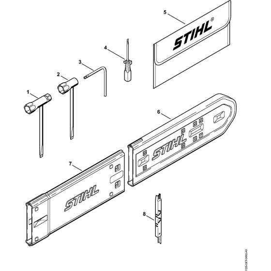 Tools & Extras Assembly for Stihl MS461 Chainsaws