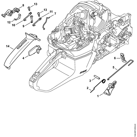 Throttle control M-Tronic Assembly for Stihl MS462 MS62C Chainsaws