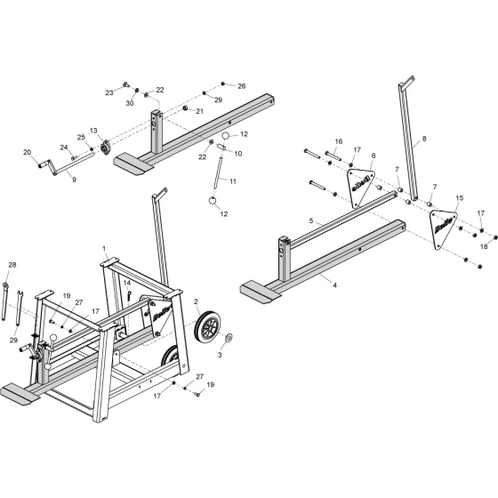 Lower Frame for Belle MS 500 Bench Saws