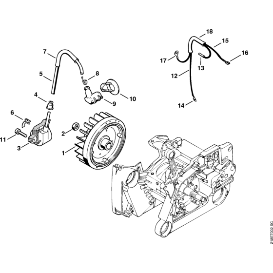 Ignition system Assembly for Stihl MS650 Chainsaws