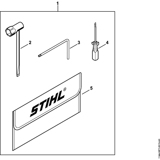 Tools & Extras Assembly for Stihl MS651 Chainsaws