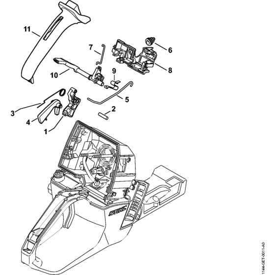 Throttle control Assembly for Stihl MS651 Chainsaws