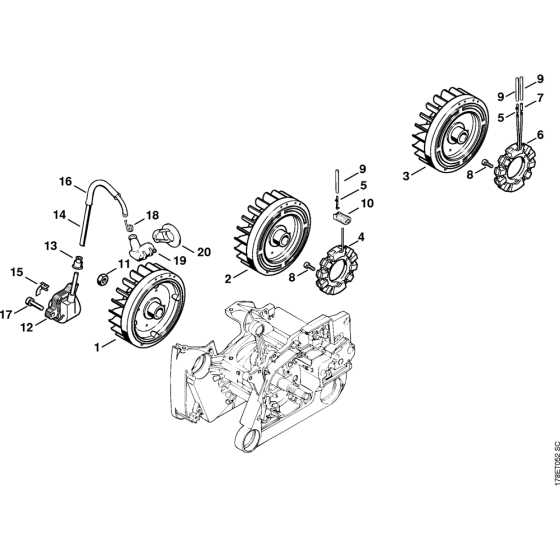 Ignition system Assembly for Stihl MS660 Chainsaws