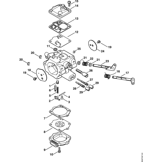 Carburetor WG-11 Assembly for Stihl MS780 Chainsaws