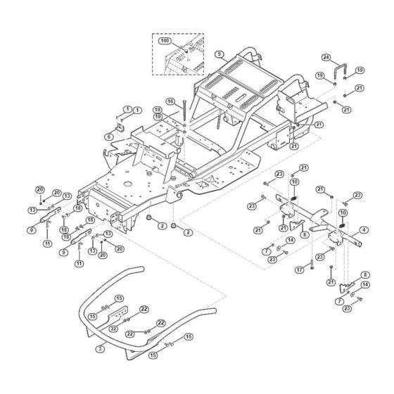 Frame  for Stihl/ Viking MT 5097.0 Ride on Mowers