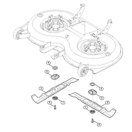 Blade  for Stihl/ Viking MT 5112.1 Z Ride on Mowers