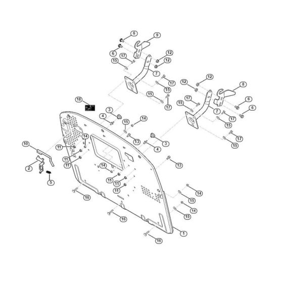 Back Panel for Stihl/ Viking MT 5112.1 Z Ride on Mowers