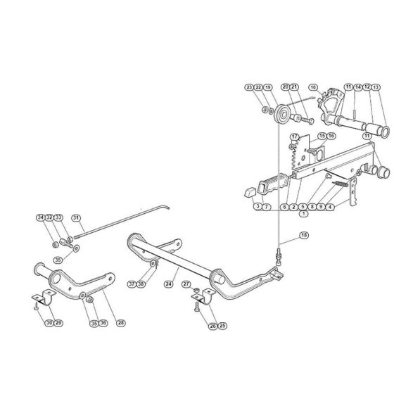 Height Adjustment  for Stihl/ Viking MT 540 Ride on Mowers