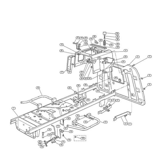 Frame  for Stihl/ Viking MT 545 Ride on Mowers