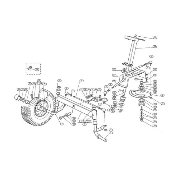 Steering for Stihl/ Viking MT 545 Ride on Mowers