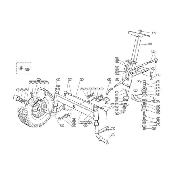 Steering  for Stihl/ Viking MT 545 L Ride on Mowers