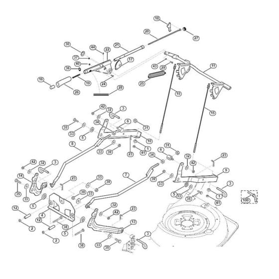 Height Adjustment for Stihl/ Viking MT 6112.0 ZL Ride on Mowers