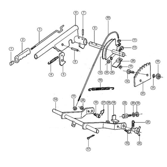 Height Adjustment  for Stihl/ Viking MT 680 Ride on Mowers