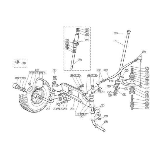 Steering  for Stihl/ Viking MT 745 Ride on Mowers