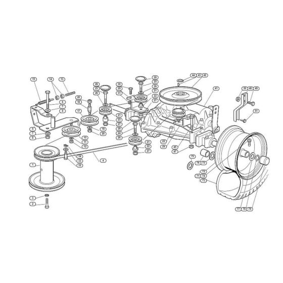 Gear Box for Stihl/ Viking MT 745 Ride on Mowers