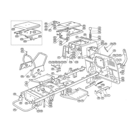 Frame  for Stihl/ Viking MT 780 Ride on Mowers