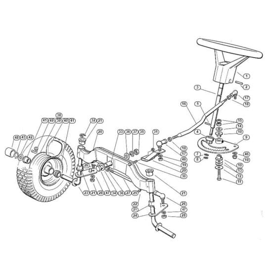 Steering for Stihl/ Viking MT 780 (1999) Ride on Mowers