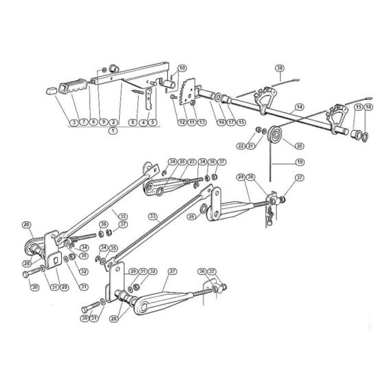 Height Adjustment  for Stihl/ Viking MT 780 (1999) Ride on Mowers