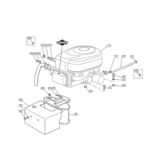 Engine MT 785 for Stihl/ Viking MT 785 Ride on Mowers