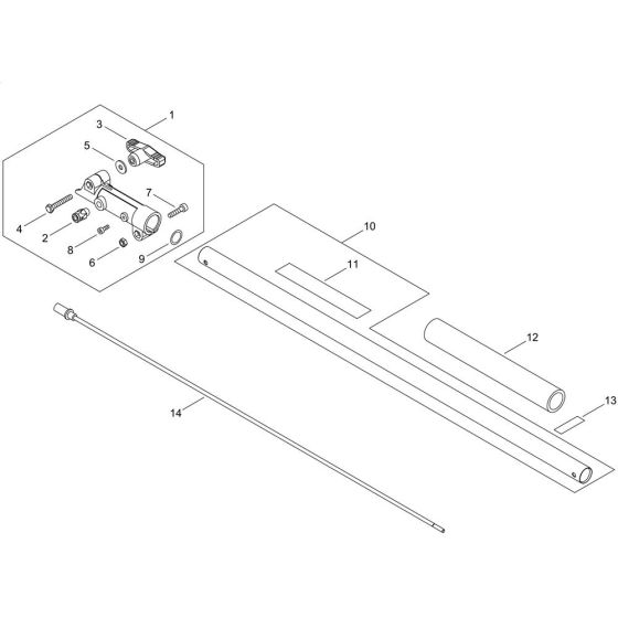 Main Pipe for ECHO MTA-3EXT Attachment