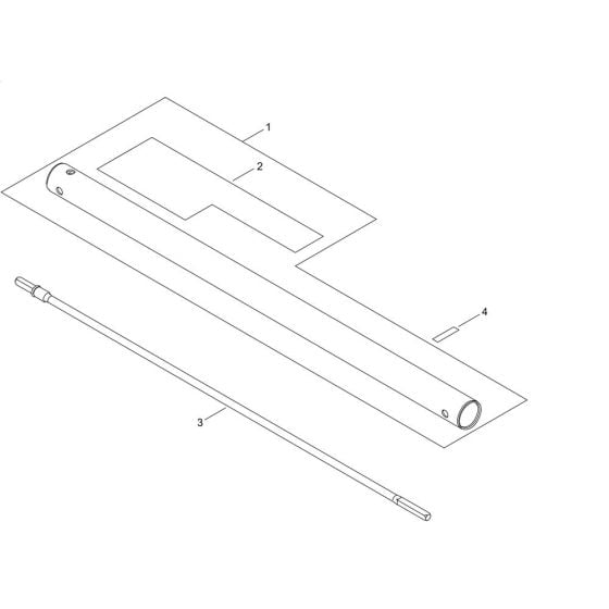 Main Pipe for ECHO MTA-AHS-HD Attachment