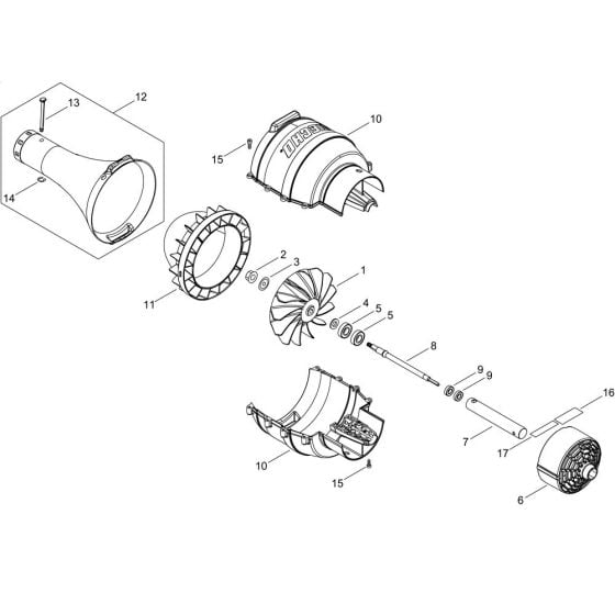 Fan Case for ECHO MTA-PB Attachment