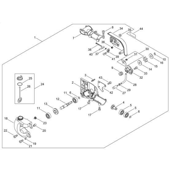 Gear Case for ECHO MTA-PP/E Attachment