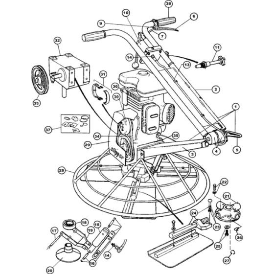 Main Assembly for Norton Clipper MTA36-P5H Power Float