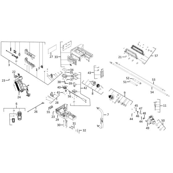 Complete Assembly for Milwaukee MXFCVBC Vibrator