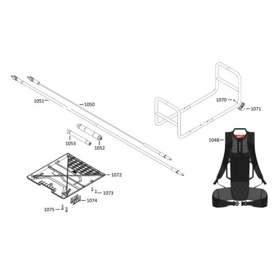 Complete Assembly for Milwaukee MXFCVBP Vibrator