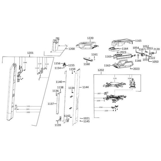 Complete Assembly for Milwaukee MXFTL Tower Light