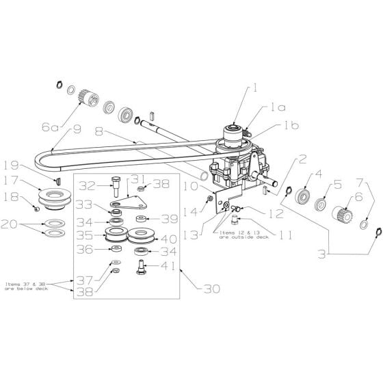 Gearbox Assembly for Morrison Novara 800ST SPV (2012 Dec 467984) Power Drive Mower