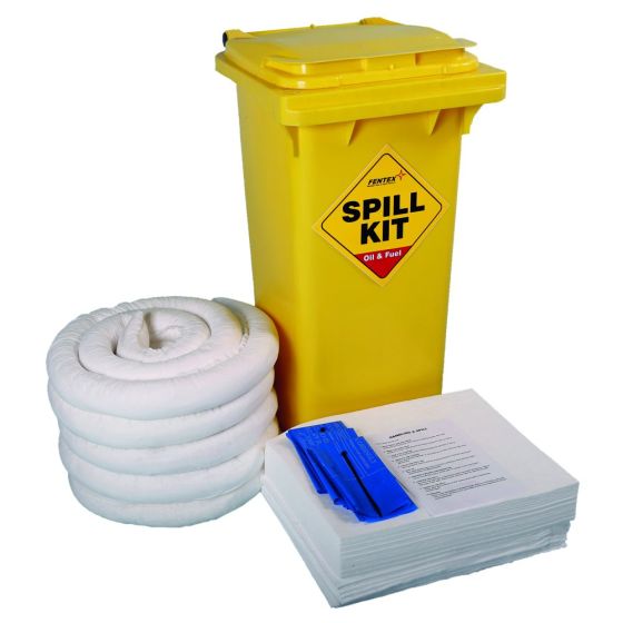 120 Litre Spill Kit Wheelie Bins & Refills